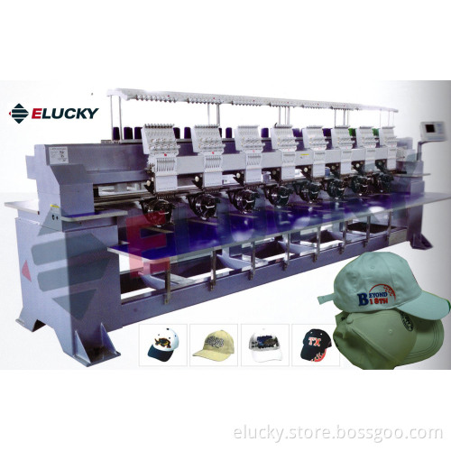 Multi Heads Computer/Computerized Embroidery Machine for Cap T-Shirt & Flat Industrial Embroidery (EG908CT)